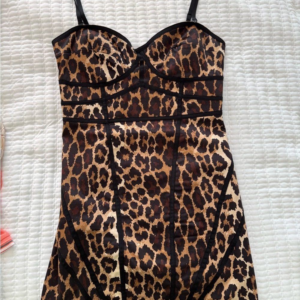 Sofia By Sofia Vergara Leopard Print Mini Dress - image 1